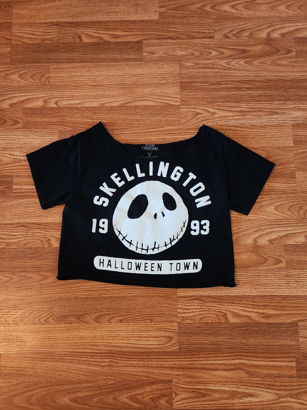 Jack Skellington Halloween Town Graphic Crop T-shirt Nightmare Before Christmas